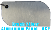 Brush Silver Aluminium Panel - ACP